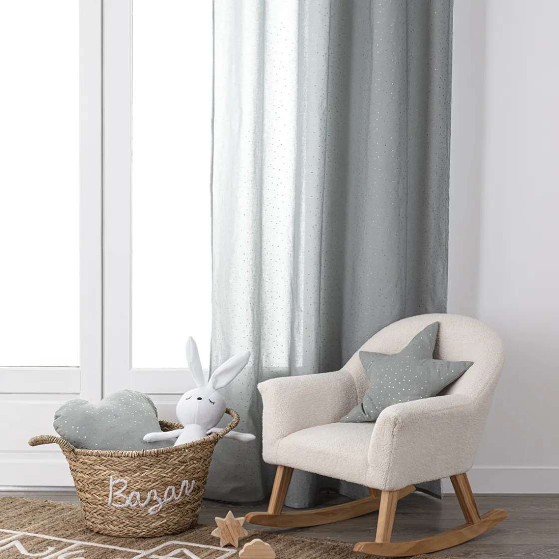 atmosphera4kids Téxtil>Cortina Berlingot Gris 140x250Cm
