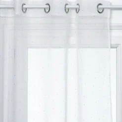 atmosphera Cortinas>Cortina Blanca De Lunares 140x240Cm