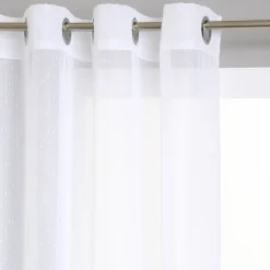 atmosphera Cortinas>Cortina Blanca Efecto Rayas 140x240Cm