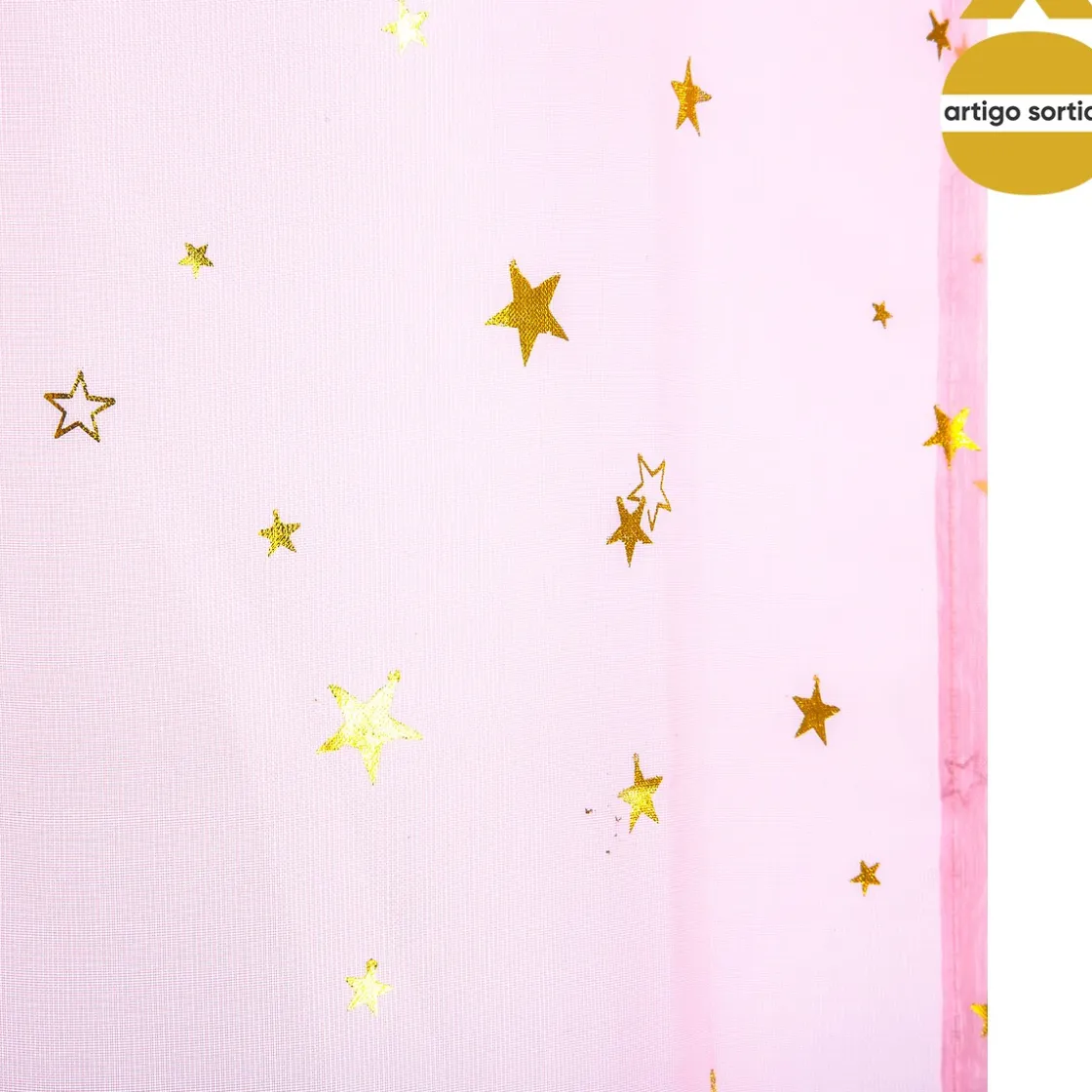 atmosphera4kids Téxtil>Cortina C/Estrellas Doradas 140x250Cm