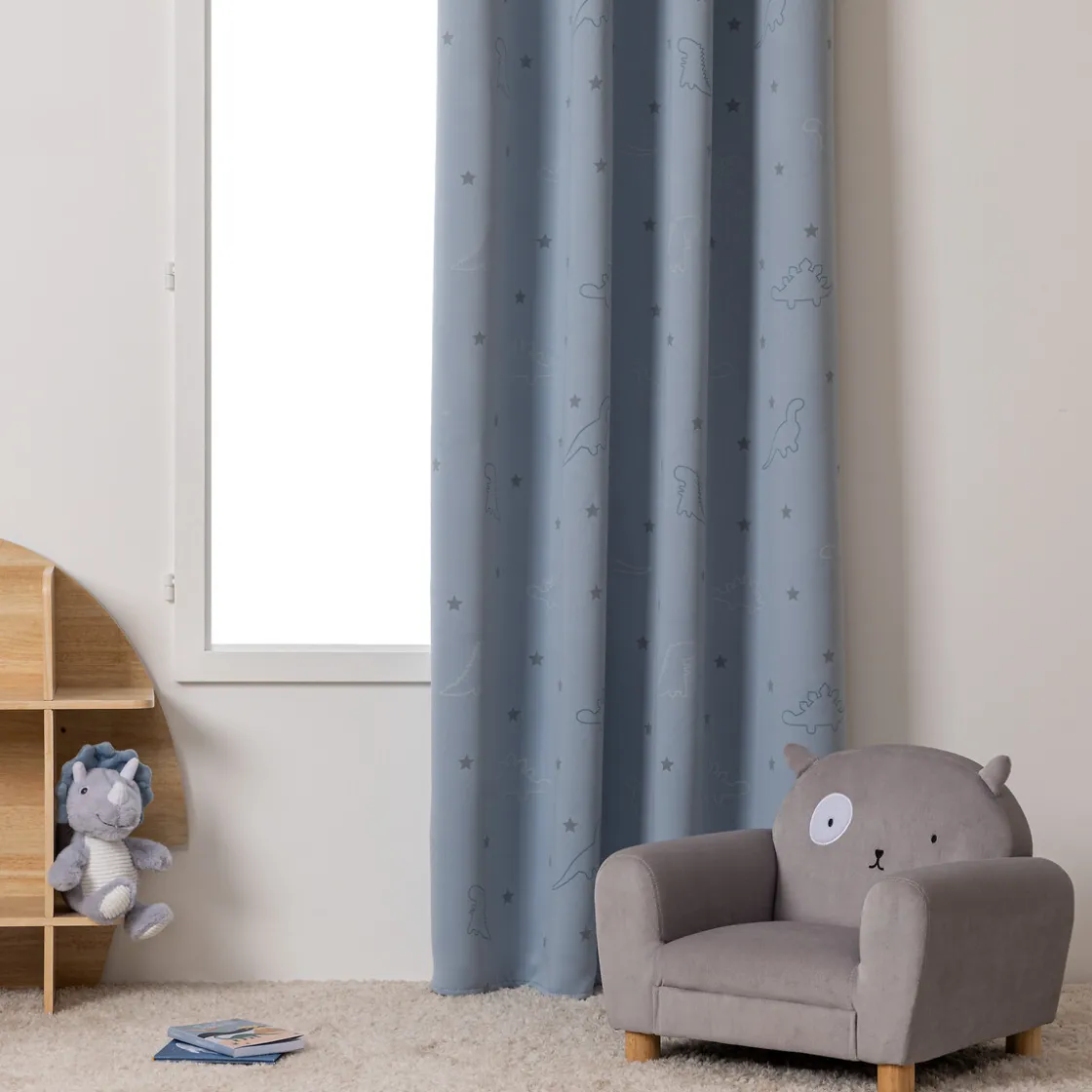 atmosphera4kids Téxtil>Cortina Dinosaurios Azul 140x260Cm
