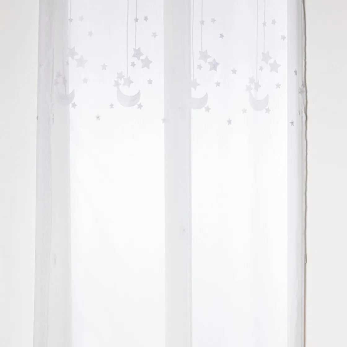 atmosphera4kids Téxtil>Cortina Estrellas Bordado Blanco 140x240cm