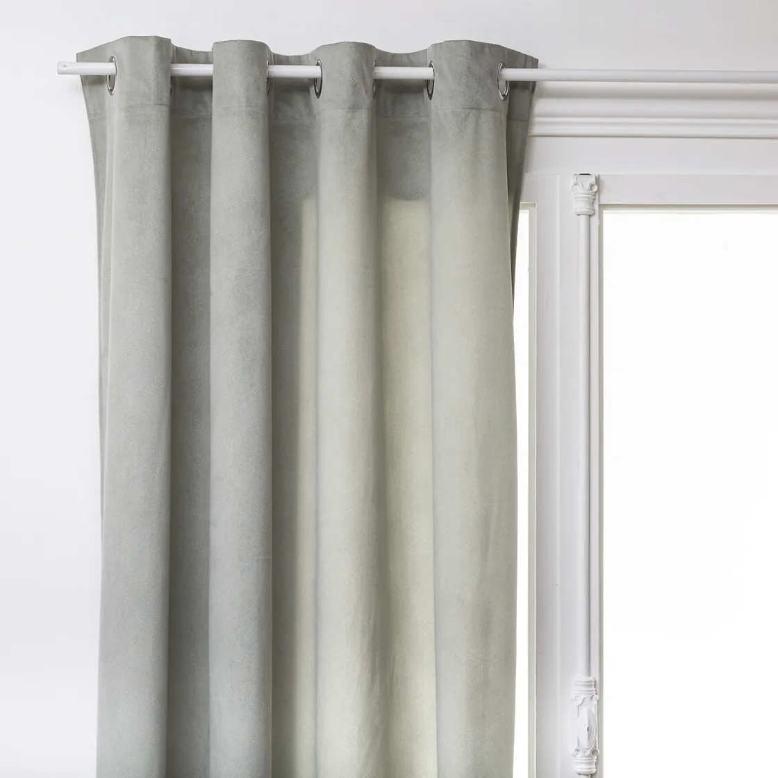 atmosphera Cortinas>Cortina LILOU verde celadón 140x260cm