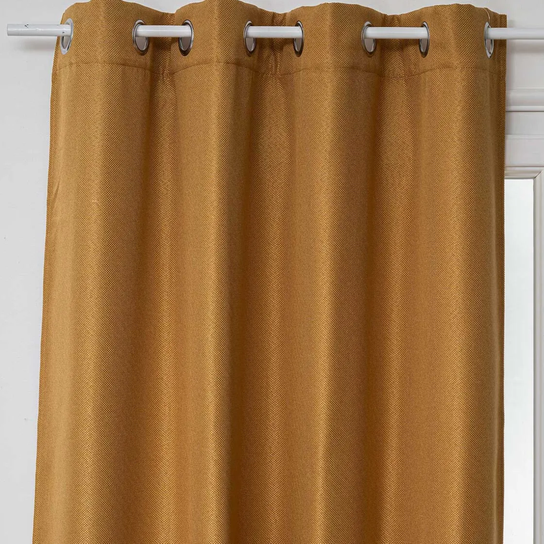 atmosphera Cortinas>Cortina Opaca Elena Ocre 140x260Cm