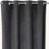 atmosphera Cortinas>Cortina OTTO gris oscuro de terciopelo 140x260cm