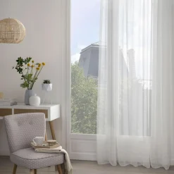 atmosphera Cortinas>Cortina Sam Organza Blanca 140x240Cm