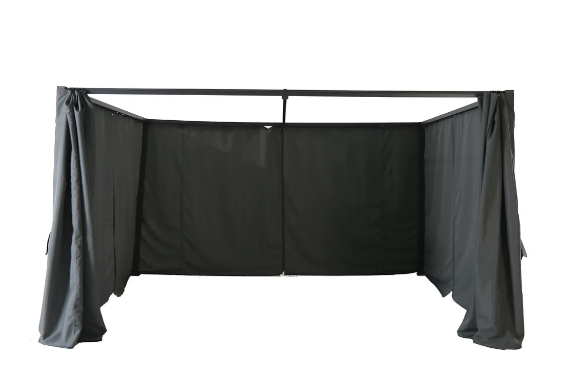 hespéride Pérgolas>Cortinas para pérgola palmera gris ardosia