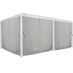 hespéride Pérgolas>Cortinas y mosquiteras para pérgola EVORA blanco