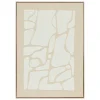atmosphera Lienzos Y Cuadros Decorativos>Cuadro decorativo 3D ZIAD beige 70x50cm