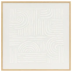 atmosphera Lienzos Y Cuadros Decorativos>Cuadro decorativo KAYA blanco 60x60cm