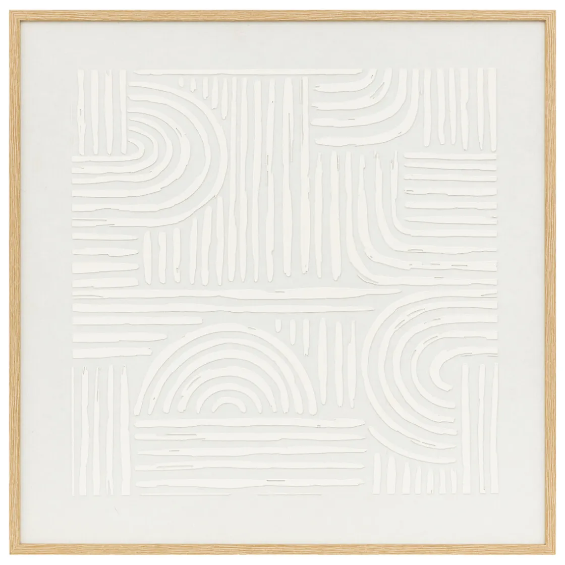 atmosphera Lienzos Y Cuadros Decorativos>Cuadro decorativo KAYA blanco 60x60cm