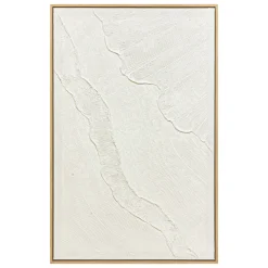 atmosphera Lienzos Y Cuadros Decorativos>Cuadro decorativo KOHANA con relieve blanco