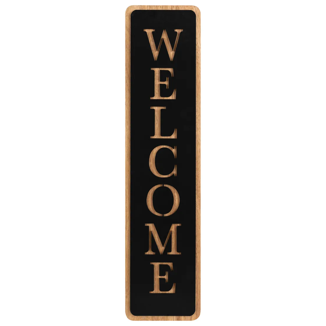 atmosphera Accesorios|Estilo Industrial>Cuadro decorativo welcome de mdf negro