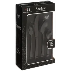 secret d'gourmet Cuchillería>Cubertería 16 Piezas Shadow Inoxidable