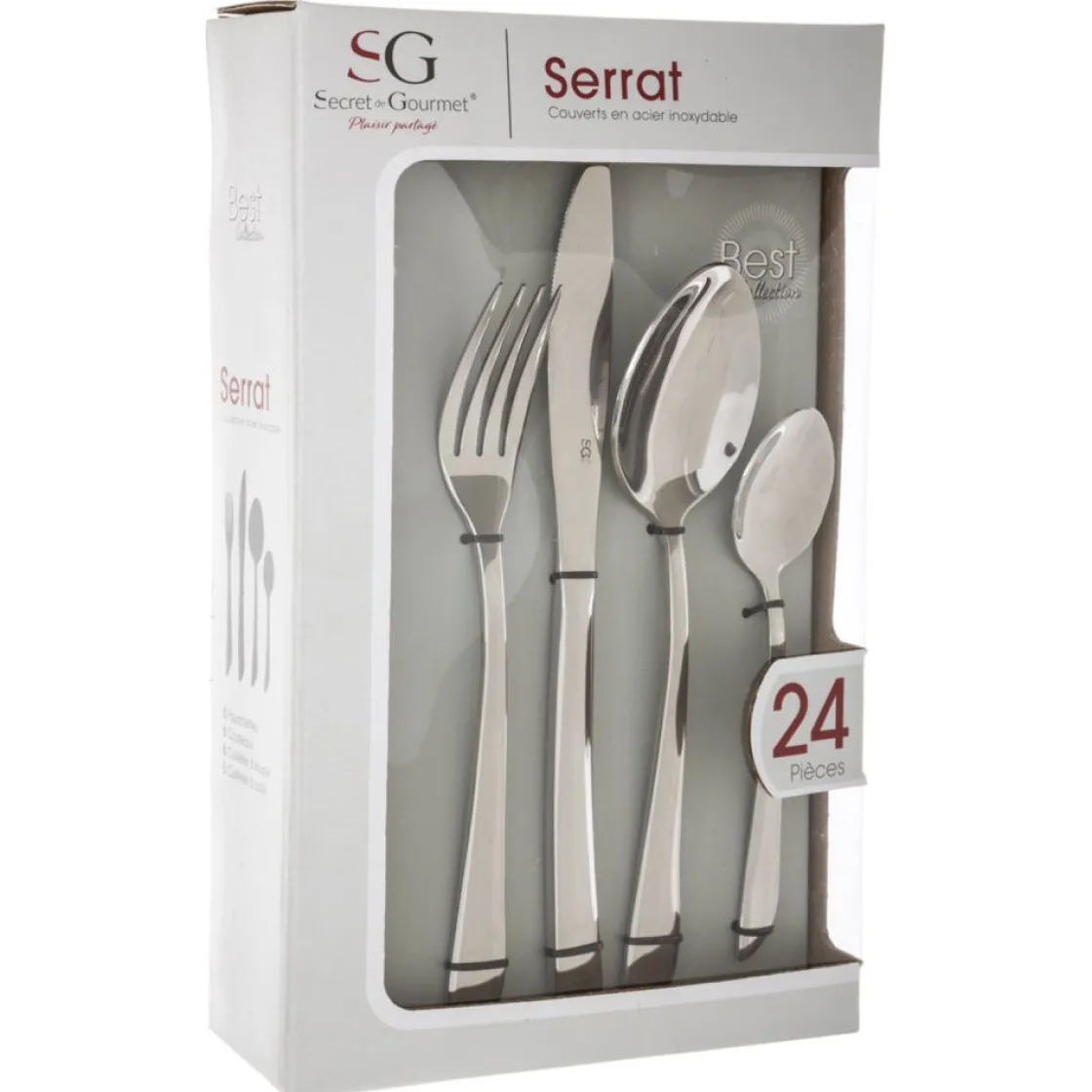 secret d'gourmet Cuchillería>Cubertería 24 Pzas Serrat Inoxidable