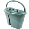 Auxiliares De Limpieza>Cubo Con Escurridor Y División Azul 16L