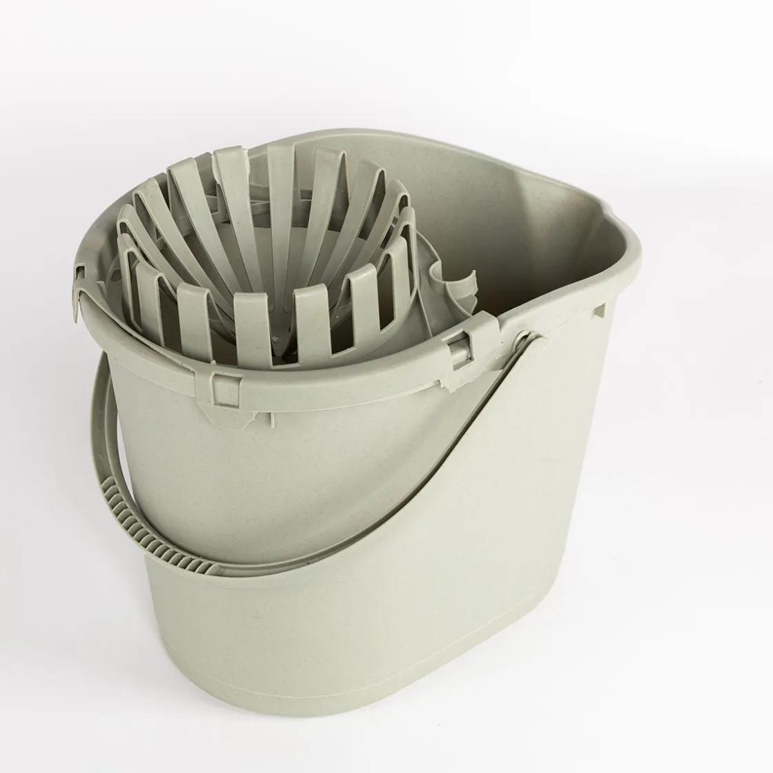 jardina Auxiliares De Limpieza>Cubo con exprimidor verde 16L