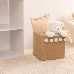 atmosphera4kids Almacenamiento>Cubo De Almacenaje C/Pompones 29x29Cm