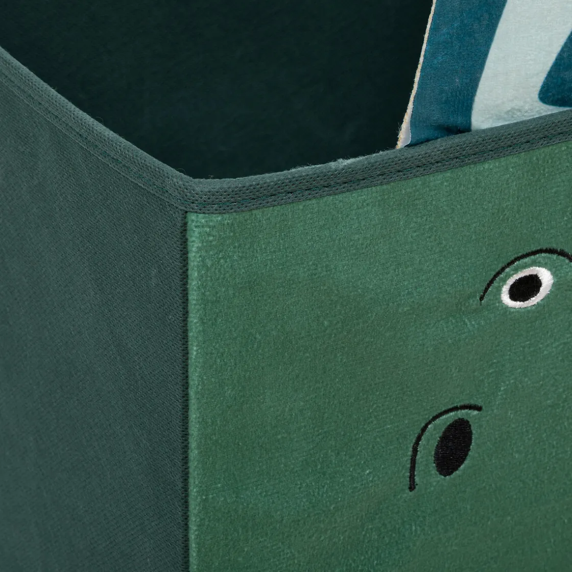 atmosphera4kids Almacenamiento>Cubo De Almacenaje Dino Verde 29x29Cm