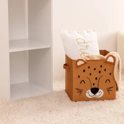 atmosphera4kids Almacenamiento>Cubo de Almacenaje Leopardo De Terciopelo