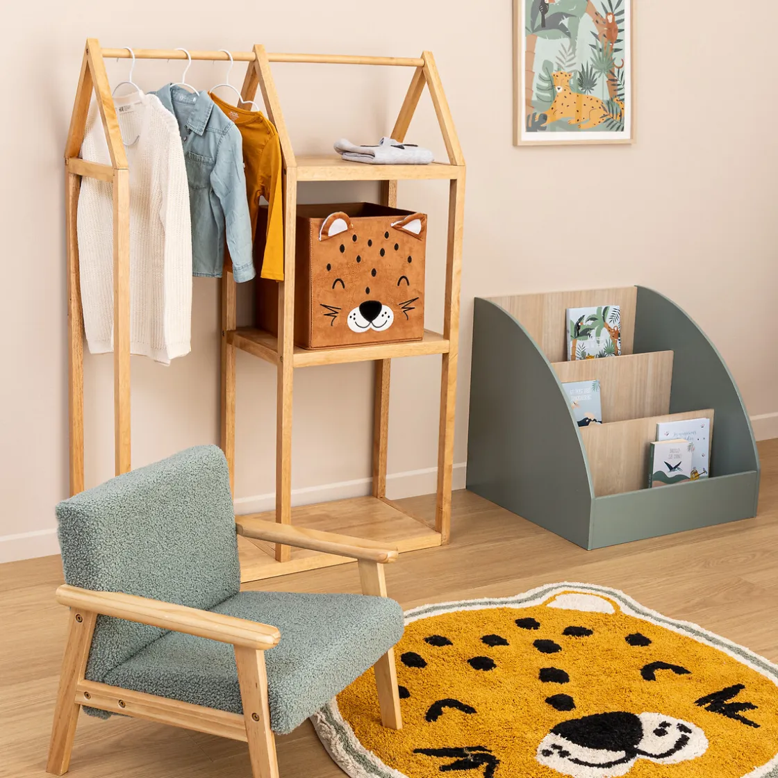 atmosphera4kids Almacenamiento>Cubo de Almacenaje Leopardo De Terciopelo