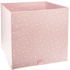 atmosphera4kids Almacenamiento>Cubo De Almacenaje Rosa Estrellas 29Cm