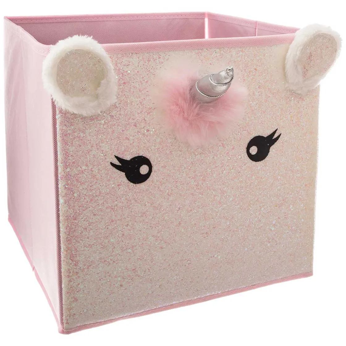 atmosphera4kids Almacenamiento>Cubo De Almacenaje Unicornio 29x31Cm