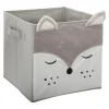 atmosphera4kids Almacenamiento>Cubo De Almacenaje Zorro Gris 29x29Cm