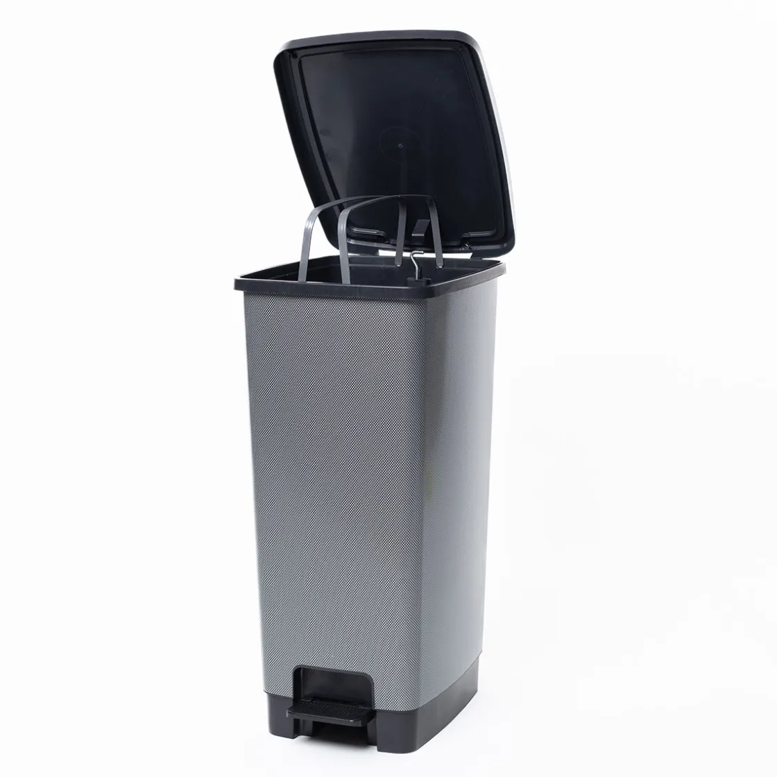 Botes De Basura Y Contenedores De Reciclaje>Cubo De Basura Carbono Cover Con Pedal 40L
