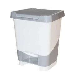 Auxiliares De Limpieza>Cubo De Basura Con Pedal 20L Blanco