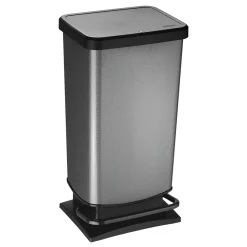 Botes De Basura Y Contenedores De Reciclaje>Cubo De Basura Con Pedal 40L Carbono