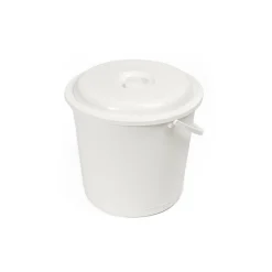 Botes De Basura Y Contenedores De Reciclaje>Cubo De Basura Con Tapa 16L Europa Blanco