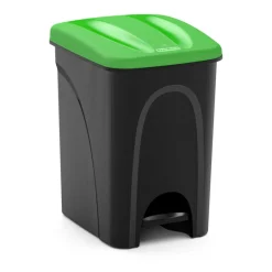 Botes De Basura Y Contenedores De Reciclaje>Cubo De Reciclaje De Plástico 25L Verde