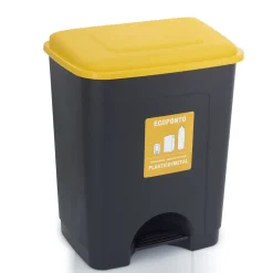 Botes De Basura Y Contenedores De Reciclaje>Cubo de Reciclaje Plástico 35L Amarillo