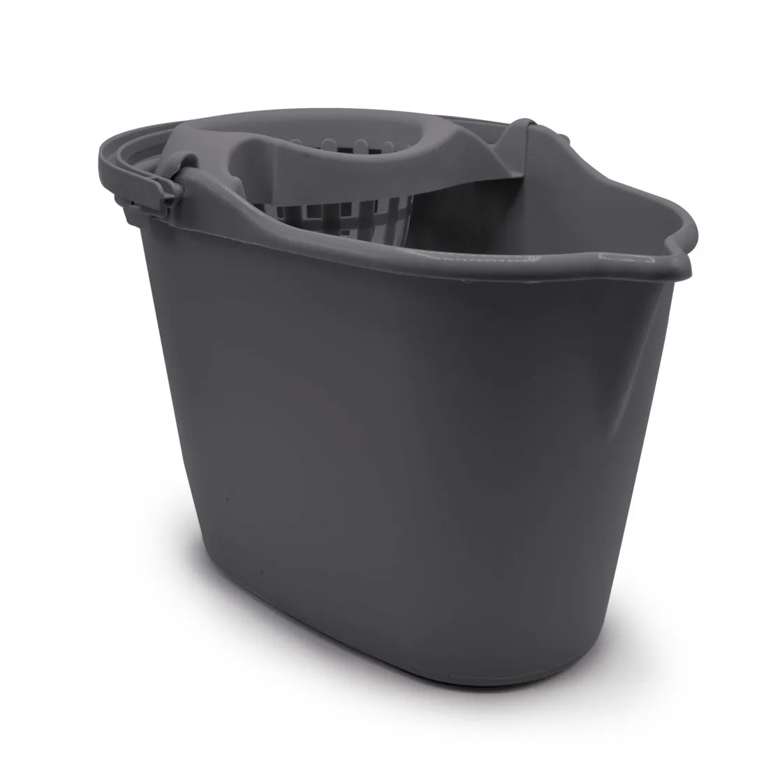 deborla Auxiliares De Limpieza>Cubo Ovalado De Plast.Con Pico 15L Gris