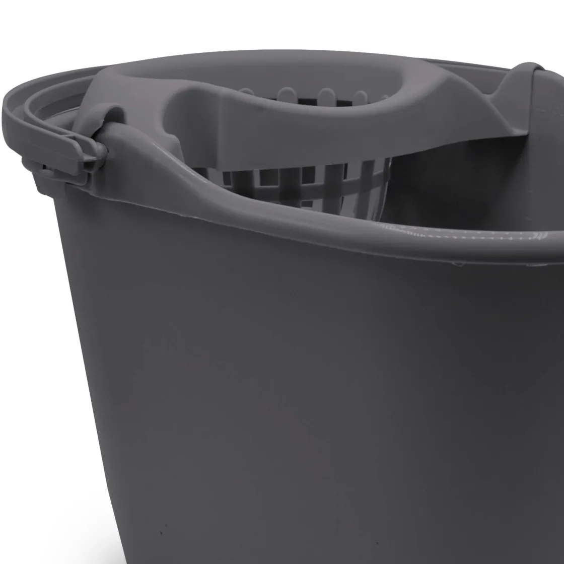 deborla Auxiliares De Limpieza>Cubo Ovalado De Plast.Con Pico 15L Gris