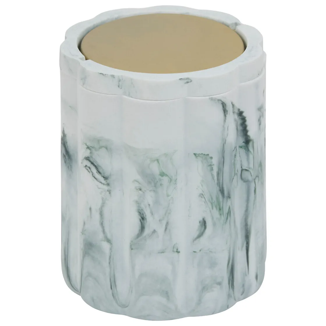 5five Accesorios De Lavabo>Cubo para encimera MARBY blanco de poliresina 1.5L