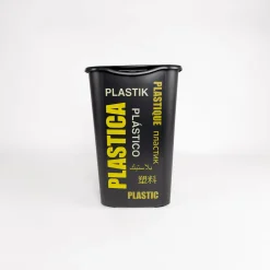 Botes De Basura Y Contenedores De Reciclaje>Cubo reciclaje para plástico y metal amarillo 50L