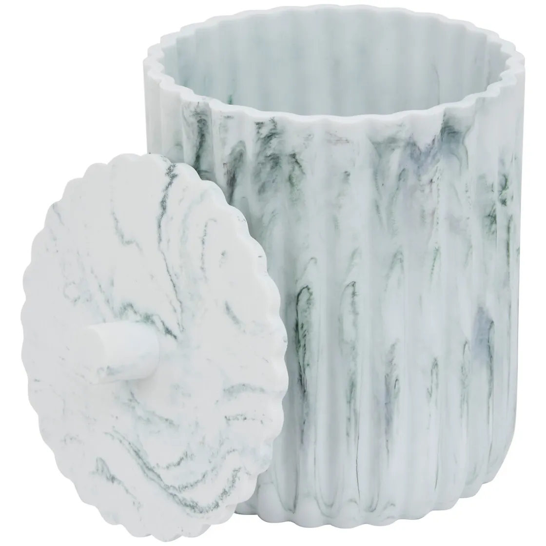 5five Cubos>Cubo wc MARBY blanco de poliresina 5L