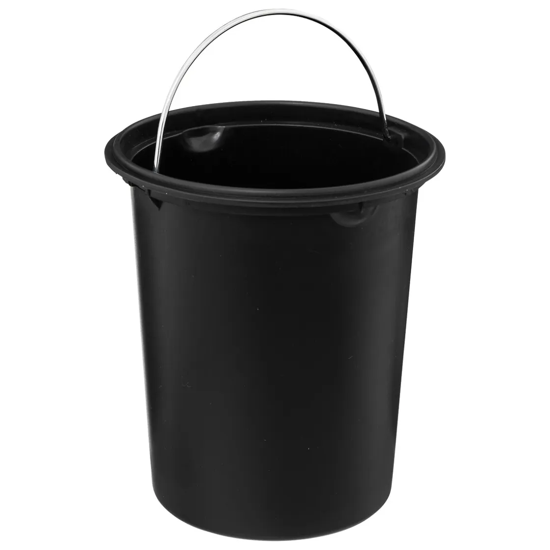 5five Cubos>Cubo wc negro de metal soft close 3L