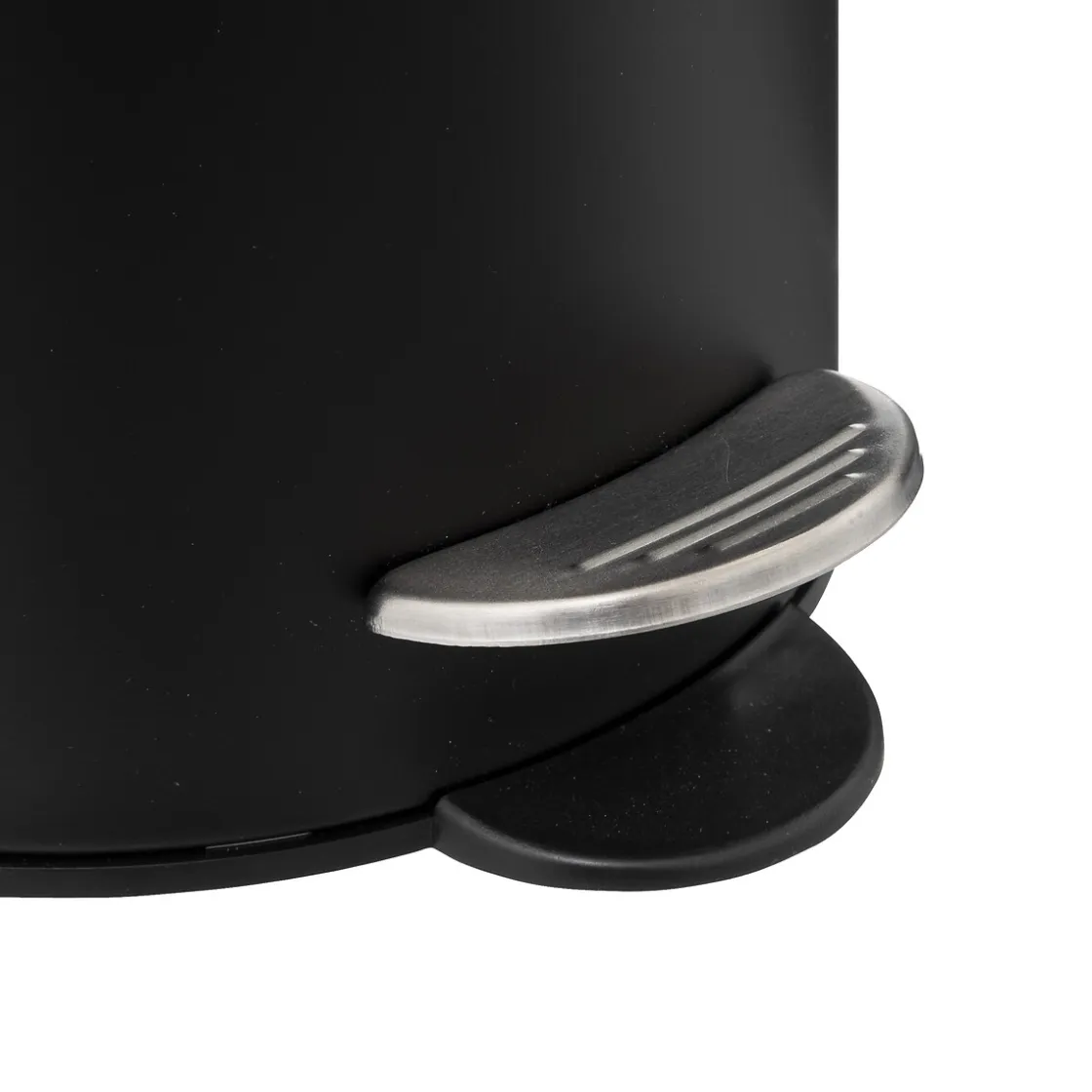 5five Cubos>Cubo wc negro de metal soft close 3L