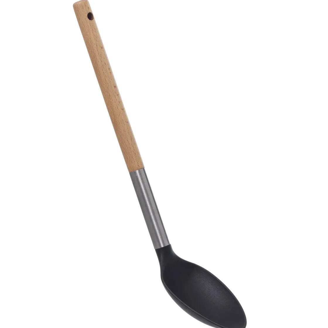 5five Utensilios Para Servir>Cuchara De Nailon Con Mango Madera