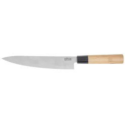 5five Placas Calefactoras Y Tablas De Cortar>Cuchillo De Chef Con Mango De Bambú