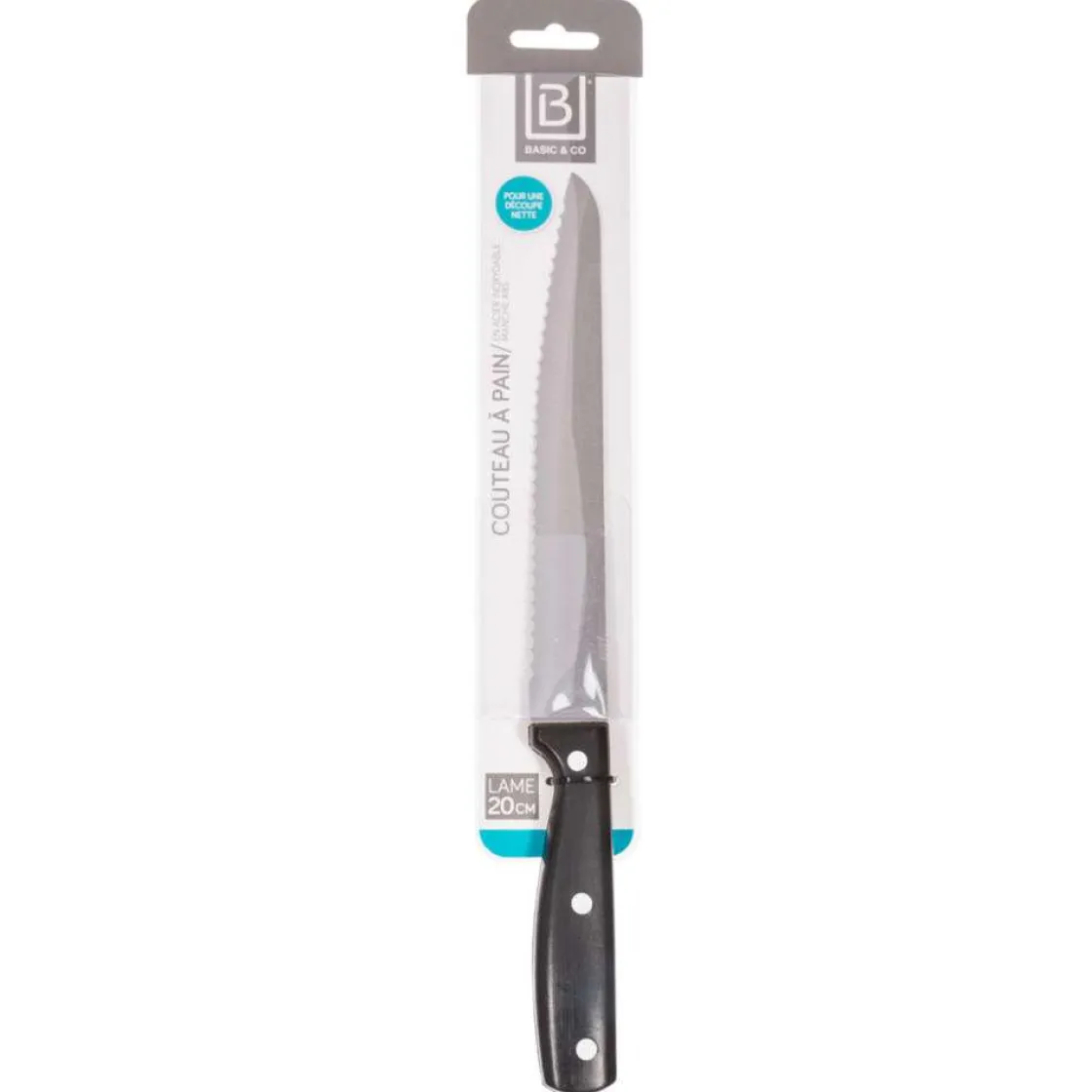 basics Placas Calefactoras Y Tablas De Cortar>Cuchillo de pan con mango liso