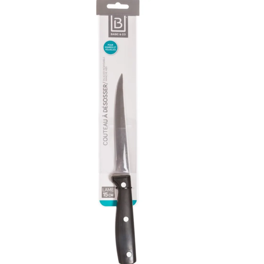 basics Placas Calefactoras Y Tablas De Cortar>Cuchillo Para Deshuesar Con Mango Liso