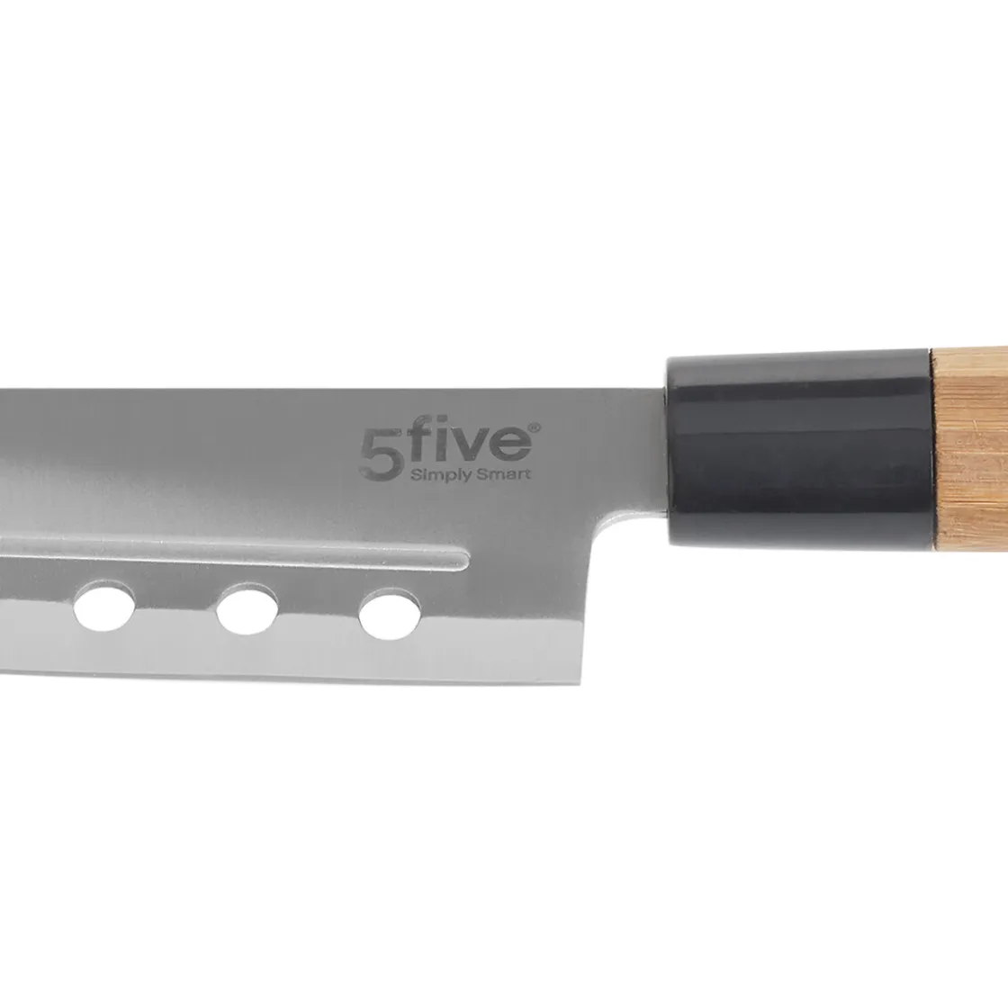 5five Placas Calefactoras Y Tablas De Cortar>Cuchillo Santoku Con Mango De Bambú
