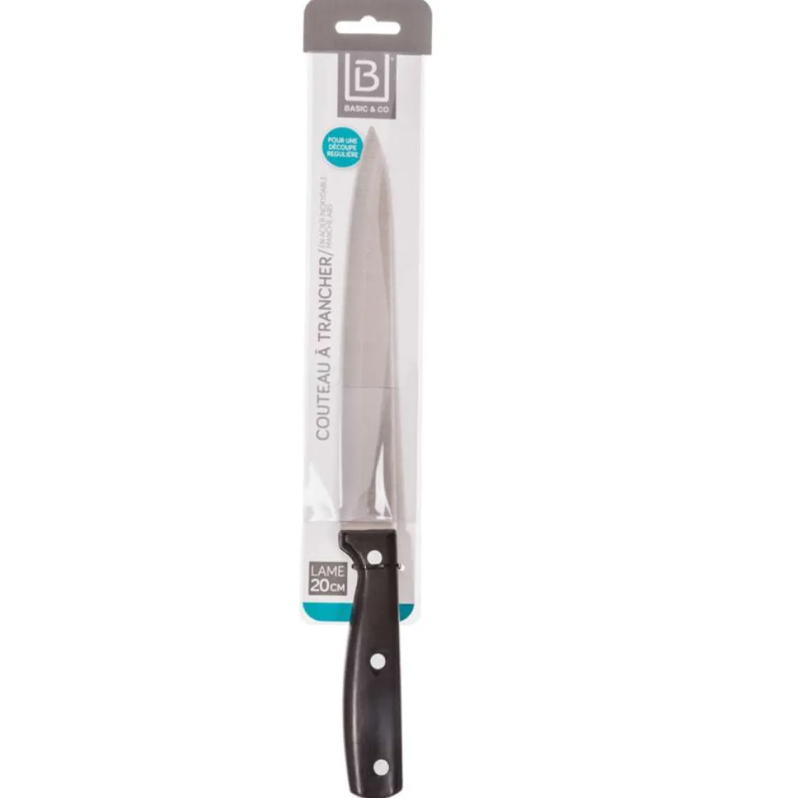 basics Placas Calefactoras Y Tablas De Cortar>Cuchillo Trinchante Con Mango Liso