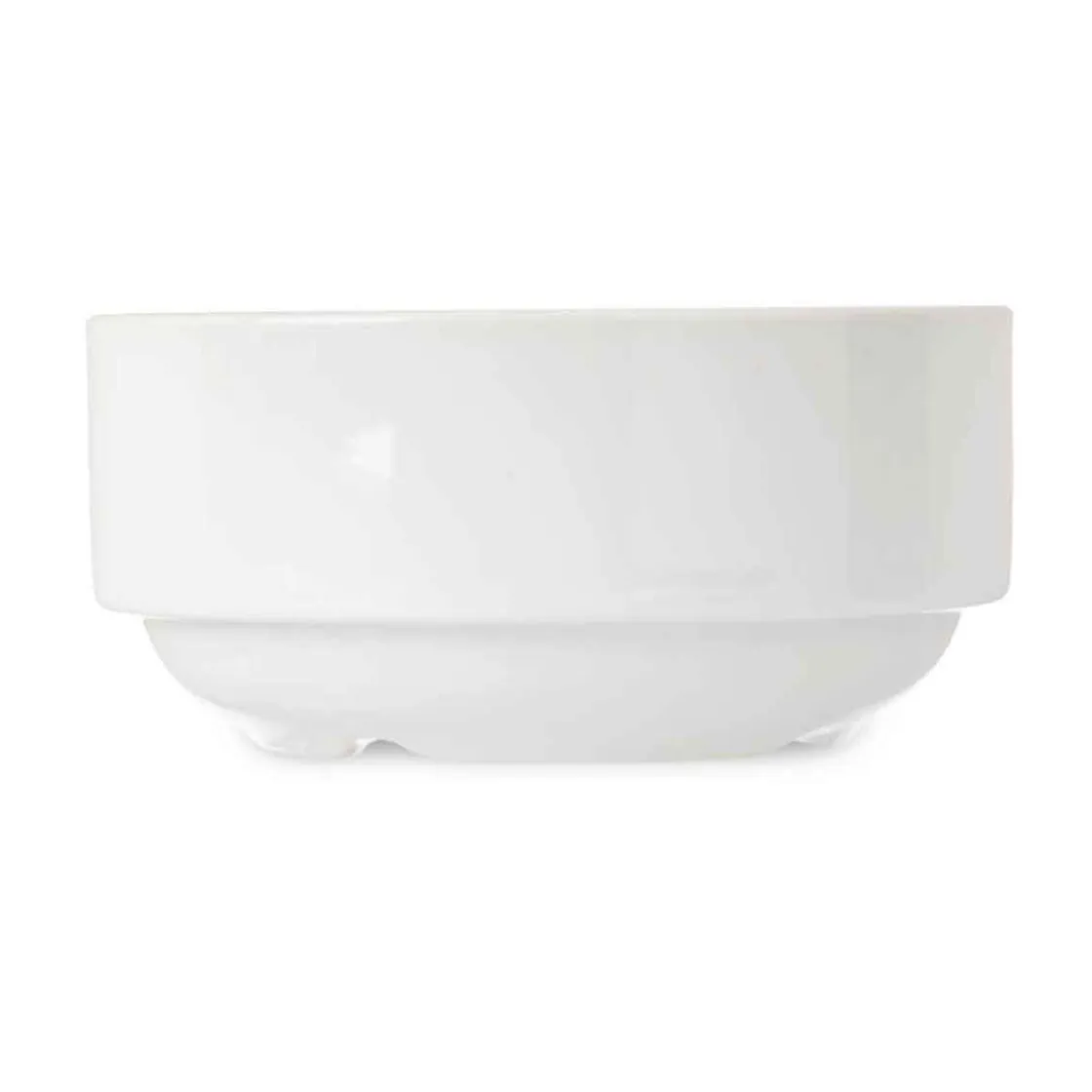 Cuencos, Fuentes Y Ensaladeras>Cuenco Apilable Blanco De Porcelana 42cl