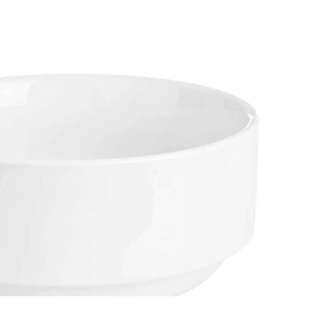 Cuencos, Fuentes Y Ensaladeras>Cuenco Apilable Blanco De Porcelana 42cl