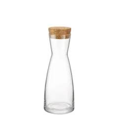 Jarros>Decantador De Vidrio C/Tapa Corcho 0.5L